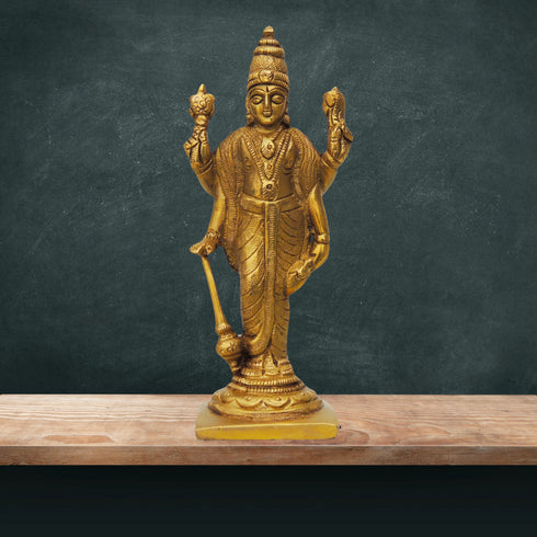 Brass Standing Vishnu Ji Statue 0.63Kg