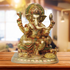 Brass Ganesh Ji With Colour God Statue 11.22Kg