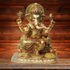 Brass Ganesh Ji With Colour God Statue 11.22Kg