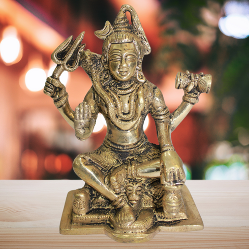 Brass Shiv Ji Idol Statue 1165g