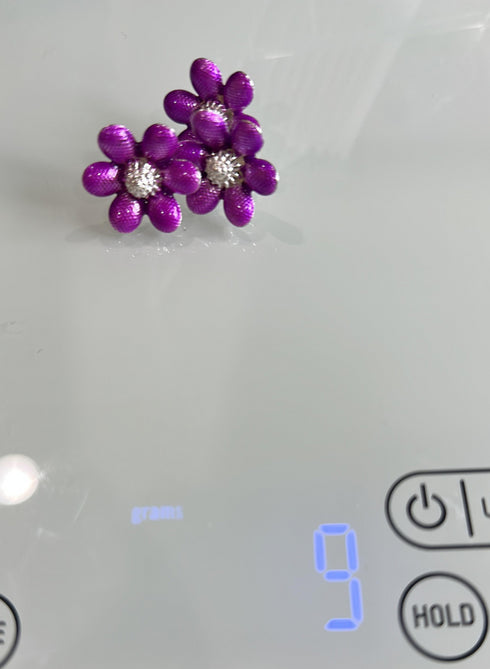 Pure Silver Color Flowers 9g (Pack of 3)