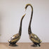 Brass Showpiece Duck Pair Statue With Color Finish 1.38kg