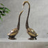 Brass Showpiece Duck Pair Statue With Color Finish 1.38kg