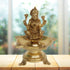 Brass Laxmi Oil Lamp Deepak 6 Wicks 2.25kg