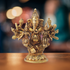 Brass Ganesh Parivar God Idol Statue 0.62Kg