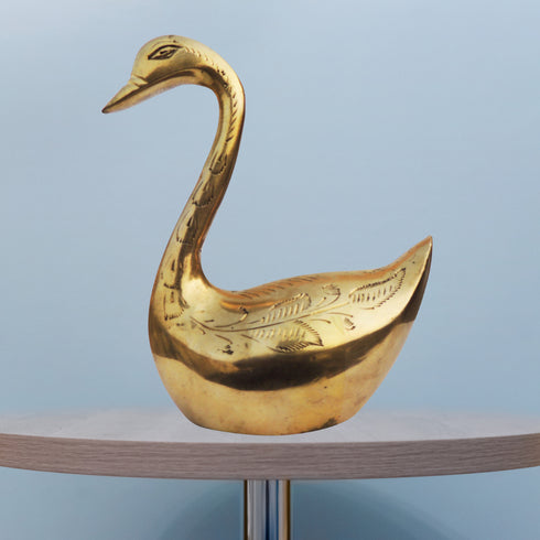 Brass Showpiece Duck Statue 0.66kg