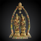 Brass Radha Krishna Darbar Colour God Statue 58Kg