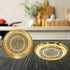 Brass Thali Embossed Design 0.66Kg