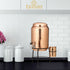 Tamas Hammered Copper Water Dispenser With Glass and Brass Tap