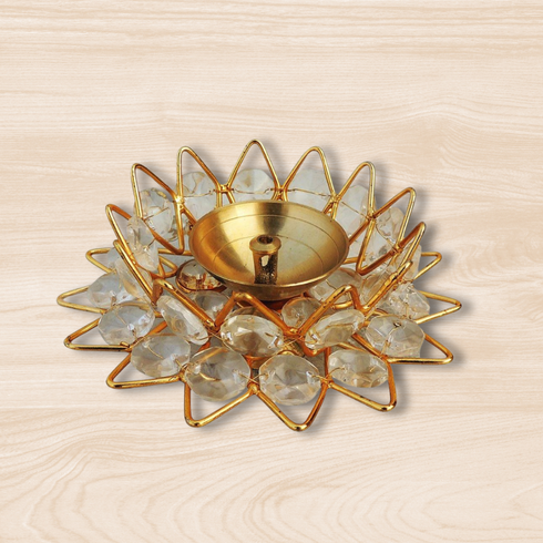 Brass Fancy Bowl Crystal Deepak 0.08Kg