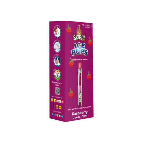 Skippi Ice Pops Raspberry Flavor Skippi Natural Ice Pop