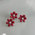 Pure Silver Red Color Flowers 9g (Pack of 3)