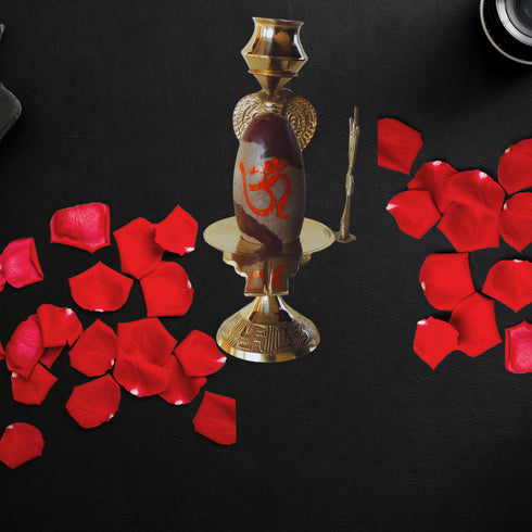 Brass Nav Dev Shiv Ling 0.3Kg