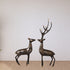 Brass Showpiece Deer Pair Statue 1.7kg