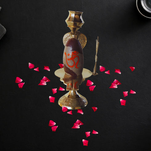 Brass Nav Dev Shiv Ling 0.3Kg