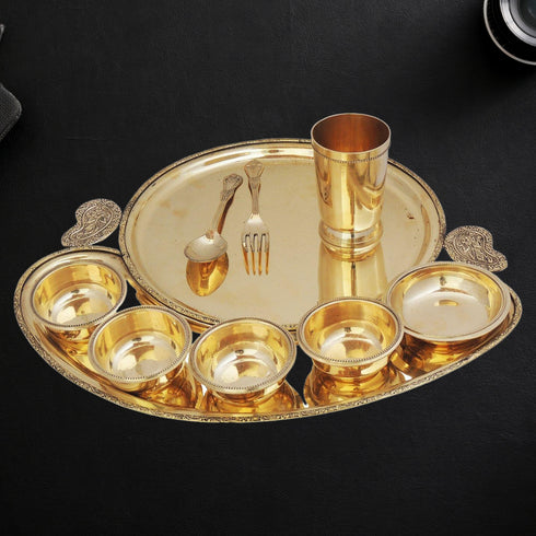 Brass Maharaja Bhojan Thali Set-16 inch