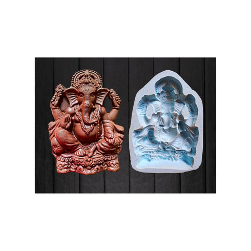 Claysphere Ganesha Silicone 2D Mould