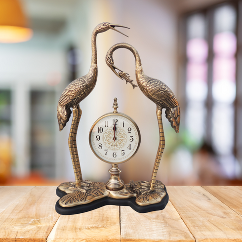 Aluminium Decorative Clock With Duck Pair 3.57Kg