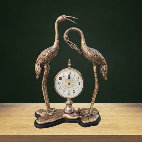 Aluminium Decorative Clock With Duck Pair 3.57Kg