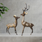 Brass Deer Pair Statue 7.76kg