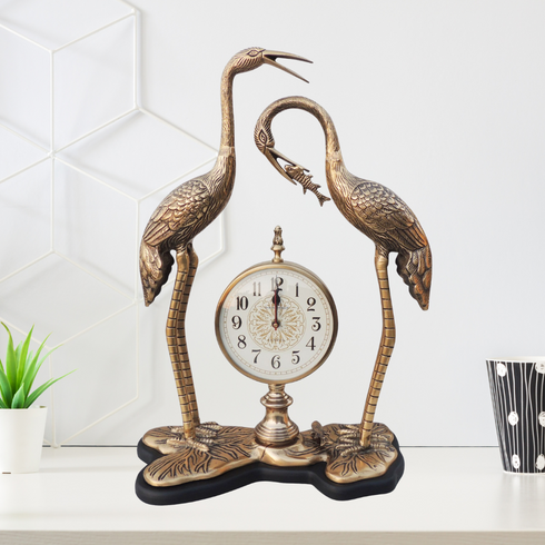 Aluminium Decorative Clock With Duck Pair 3.57Kg