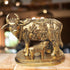 Brass Cow With Calf Statue 2.2Kg