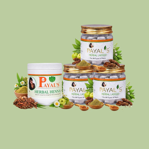 Payal Herbal Hair Care Combo Pack of 3 For Men And Women