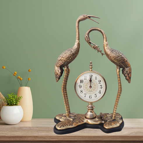 Aluminium Decorative Clock With Duck Pair 3.57Kg