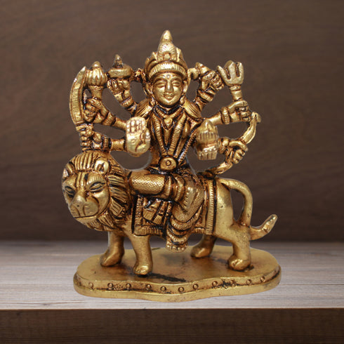Brass Durga Ji Goddess Idol Statue 360g