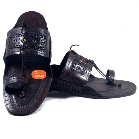 Vhaanfootwear T Shape Khas Kolhapuri Chappal For Men