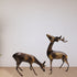 Brass Showpiece Deer Pair Statue 1.38kg