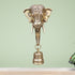 Brass Elephant Face With Bell Statue 1.96Kg