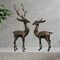 Brass Showpiece Deer Pair Statue 2.82kg