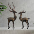 Brass Showpiece Deer Pair Statue 2.82kg