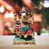 Brass Ganesh Ji Sitting On Rat Statue 14.348Kg