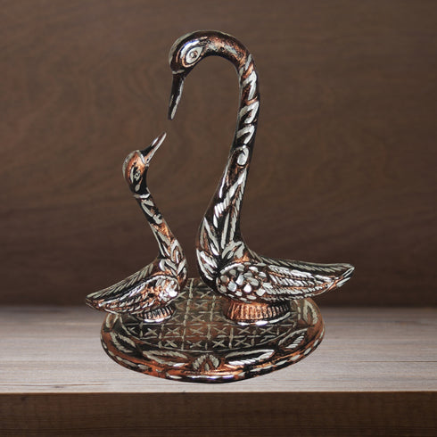 Brass Duck Pair Statue 0.7kg