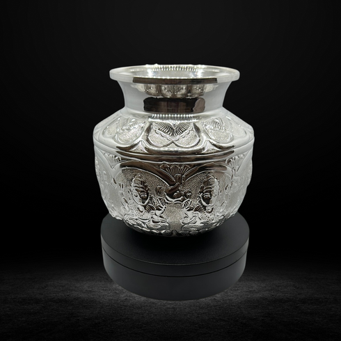 Pure Silver Asthalaxmi Design Kalasham 346g