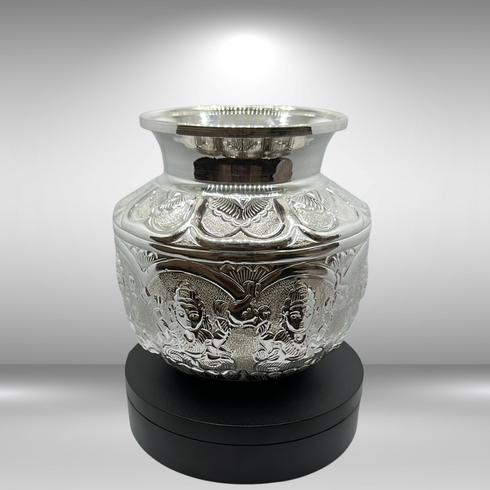 Pure Silver Asthalaxmi Design Kalasham 346g