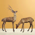 Brass Showpiece Deer Pair Statue 44kg