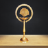 Brass Stand Diya With More Charkar 0.87kg(Pack Of 2)