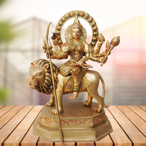 Brass Durga Ji Goddess Idol Statue 9.4Kg