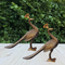 Brass Showpiece Peacock Pair Statue 2.32Kg