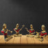 Brass Rajasthani Musical Set Of 4 Pc Statue 5.5kg