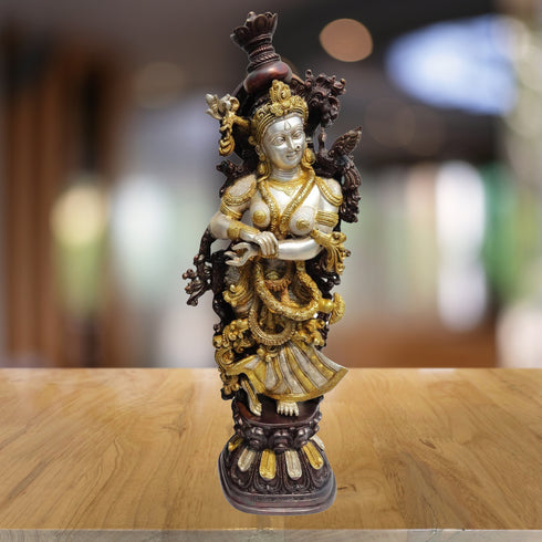 Brass Radha God Goddess Statue 15.27kg