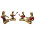Brass Rajasthani Musical Set Of 4 Pc Statue 5.5kg