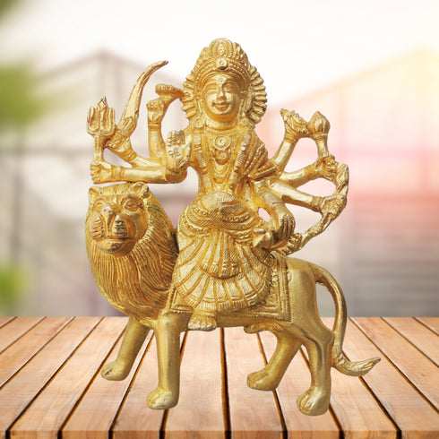 Brass Durga Ji Goddess Statue 1kg