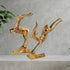 Brass Showpiece Running Deer Statue 0.4kg