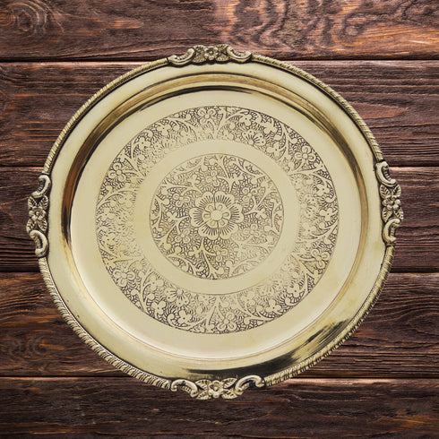 Brass Thali Embose 0.3kg