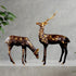 Brass Showpiece Big Deer Pair Statue 23.68kg