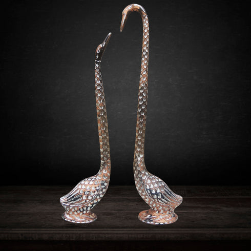 Brass Duck Pair Statue 0.94kg